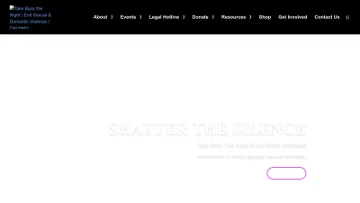 Screenshot preview of takebackthenight.org