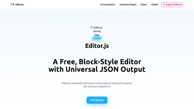 Screenshot preview of editorjs.io