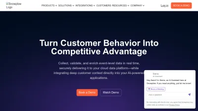Screenshot preview of snowplow.io