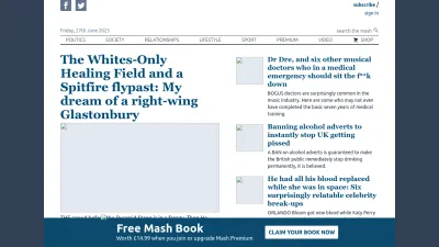 Screenshot preview of thedailymash.co.uk