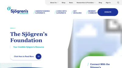 Screenshot preview of sjogrens.org