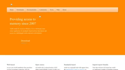 Screenshot preview of accesstomemory.org