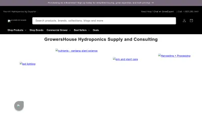 Screenshot preview of growershouse.com