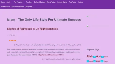 Screenshot preview of islam101.com