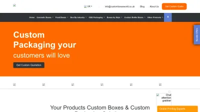 Screenshot preview of customboxesworld.co.uk