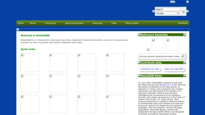 Screenshot preview of maizegdb.org