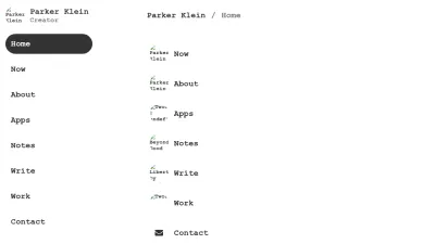 Screenshot preview of parkerklein.com