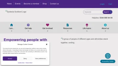 Screenshot preview of dyslexiascotland.org.uk