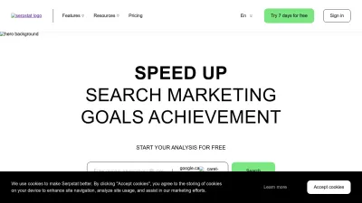 Screenshot preview of serpstat.com