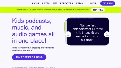 Screenshot preview of pinna.fm