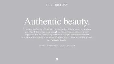 Screenshot preview of electricfoxy.com