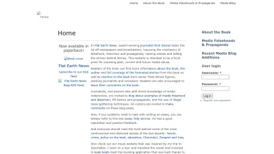 Screenshot preview of flatearthnews.net
