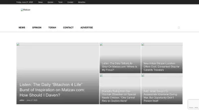 Screenshot preview of matzav.com