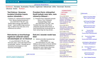 Screenshot preview of eesti.ca