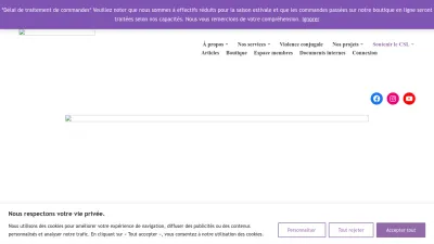 Screenshot preview of solidaritelesbienne.qc.ca