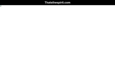 Screenshot preview of thatsthespirit.com