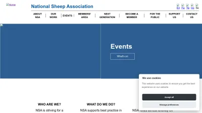 Screenshot preview of nationalsheep.org.uk