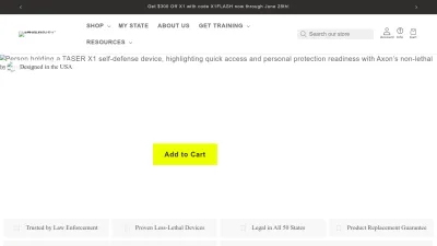Screenshot preview of taser.com