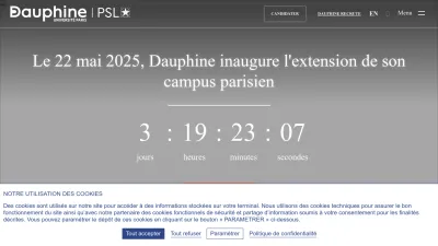 Screenshot of Dauphine.fr