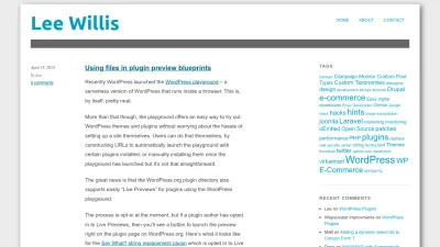 Screenshot preview of leewillis.co.uk