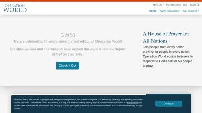 Screenshot preview of operationworld.org