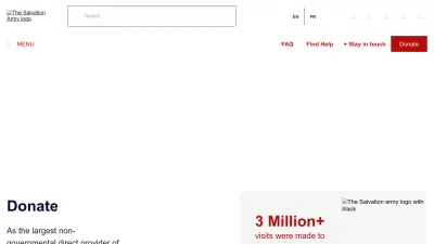 Screenshot preview of salvationarmy.ca