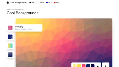 Screenshot preview of coolbackgrounds.io