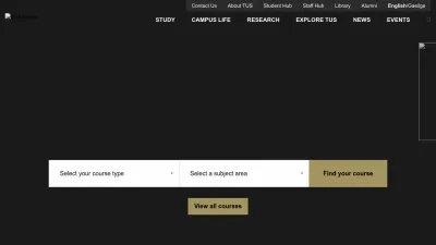 Screenshot preview of tus.ie