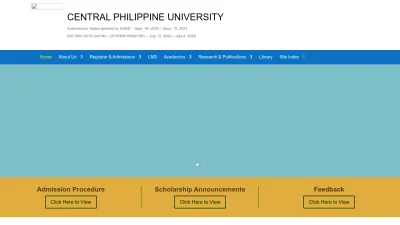 Screenshot preview of cpu.edu.ph