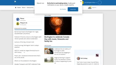 Screenshot preview of burlingtontoday.com