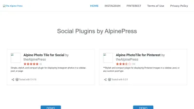Screenshot preview of thealpinepress.com