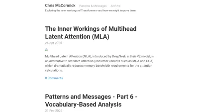 Screenshot preview of mccormickml.com
