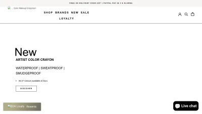Screenshot preview of gurumakeupemporium.com