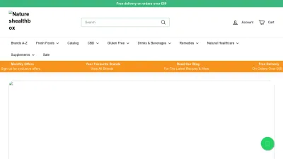 Screenshot preview of natureshealthbox.co.uk