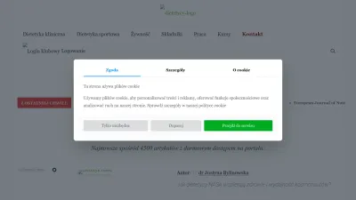 Screenshot preview of dietetycy.org.pl
