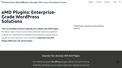Screenshot preview of emdplugins.com