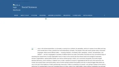 Screenshot preview of southasia.ucla.edu