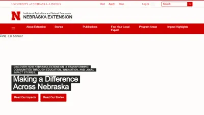 Screenshot preview of extension.unl.edu