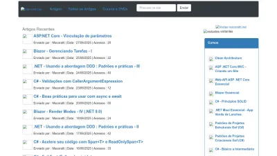 Screenshot preview of macoratti.net