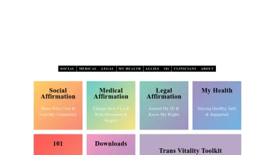 Screenshot preview of transhub.org.au
