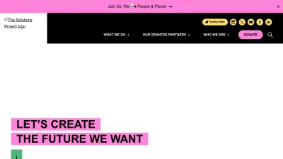 Screenshot preview of thesolutionsproject.org
