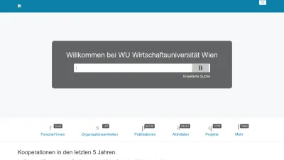 Screenshot of Research.wu.ac.at