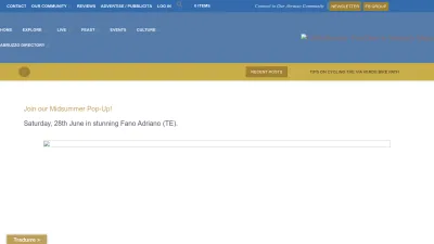 Screenshot preview of lifeinabruzzo.com