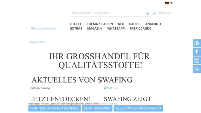 Screenshot preview of swafing.de