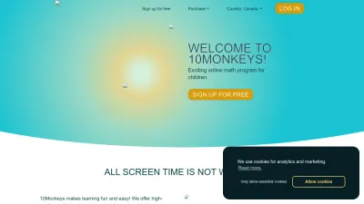 Screenshot preview of 10monkeys.com