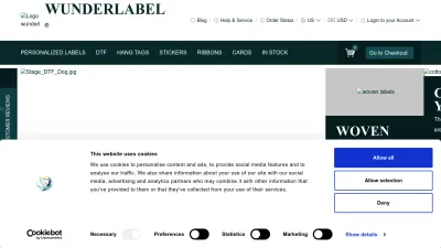 Screenshot preview of wunderlabel.com