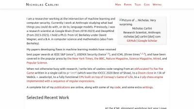 Screenshot preview of nicholas.carlini.com