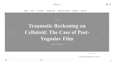 Screenshot preview of balkanist.net