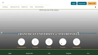 Screenshot preview of franciscan.edu
