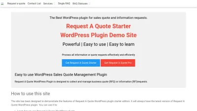 Screenshot preview of requestaquote.emdplugins.com